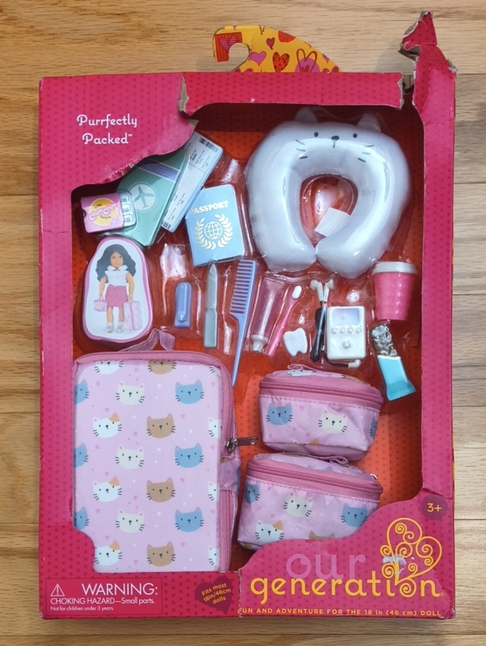 Our Generation Perfectly Packed Doll Travel Accessory Set NWT-D